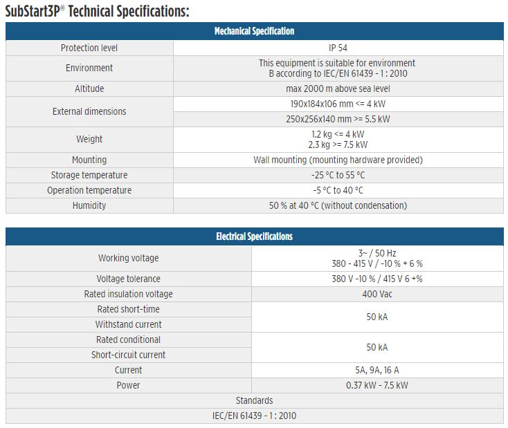Franklin Electric Etech Substart3P Three Phase Motor Starter